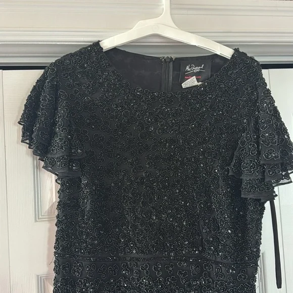 NWT Mac Duggal Floral Beaded Sheath Dress - Picture 5 of 11